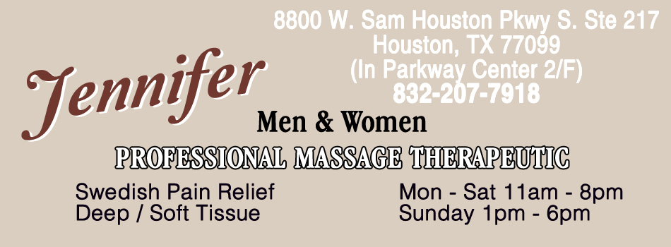 Jennifer Professional Massage Therapeutic